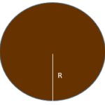 Enter the circle's radius (distance from center of circle to the edge of circle)