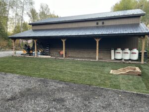 Sod Installation 3 Sodded Horseshoe pit